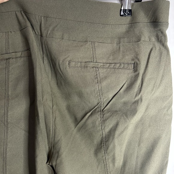 Simply Vera Wang Ankle Pants Womens Sz 1X Olive Green Pull On Stretch - Picture 7 of 11